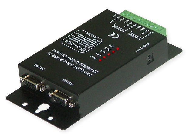 Trycom TRP-C06H, TRP-C06H. The TRP-C06H allows 2 RS232 line signal to be bi-directionally converted to RS-422 or RS-485 standard and transmit data up to 1.2KM. Featuring automatic data format and baud rate detect function users just need to plug the unit and go without extra configuration efforts.