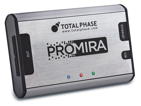 Total Phase Promira Serial Platform, TP500110+I2C1. Start building your own embedded development system with the Promira state-of-the-art hardware. Integrated level shifting, high-speed USB/Ethernet communication and 200 mA of power supported. Add any application product to enhance the functionality of the platform like SPI level 1, 2 and 3.