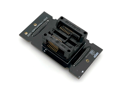 QSPI-SOP016300mil-001E, QSPI-SOP016300mil-001E. 16-pin SOP opentop adapter. To be used with Dediprog Programmers. K110 ProgMaster-U4 ProgMaster-U8 SF100 SF600 SF600Plus SF600Plus-G2 SF700 StarProg-U