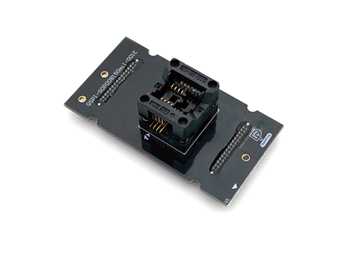 Dediprog QSPI-SOP008150mil-001E, QSPI-SOP008150mil-001E. SOP 8 Pin opentop socket Component size 3,9x4,9mm 1.27 Pitch