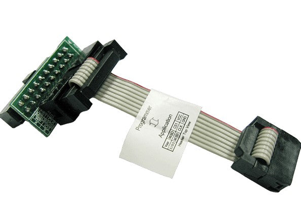 Dediprog SF600 to SF100 2.54 Adapter, ADP-SF600-SF100. The SF600 Universal adapter is used to convert SF600 2X10 2.54mm header pinout to SF100 2X7 2.54mm header pinout. The user can use this universal adapter when the ISP header pinout on application board is designed according to the pinout of SF100 ISP cable.