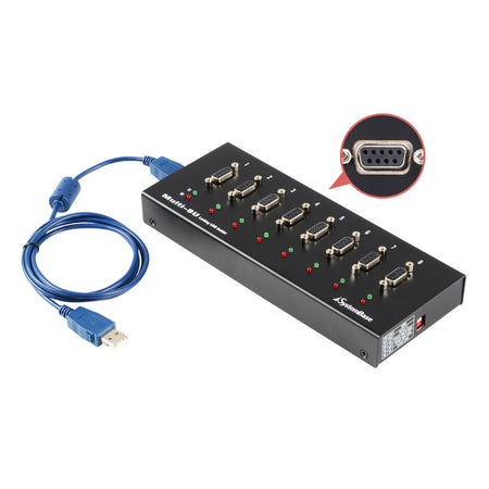 SystemBase Multi-8U Combo, Multi-8U/Combo. 8 RS422/485 ports per board. USB full speed compatible. Operates by bus power.