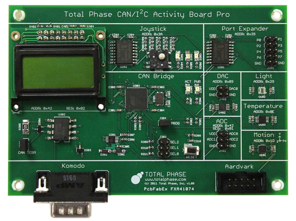 Total Phase CAN/I2C Activity Board Pro, TP360210. TotalPhase CAN/I2C Activity Board Pro