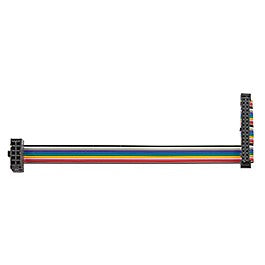 Total Phase 34-Pin 10-Pin Header Cable, TP510110. This is a replacement cable for the Promira Serial Platform. The 34-pin end has a locking friction ramp to ensure good connectivity with the Promira Serial Platform, while the end is a 10-pin, 5x2 0.010&quot; standard header.