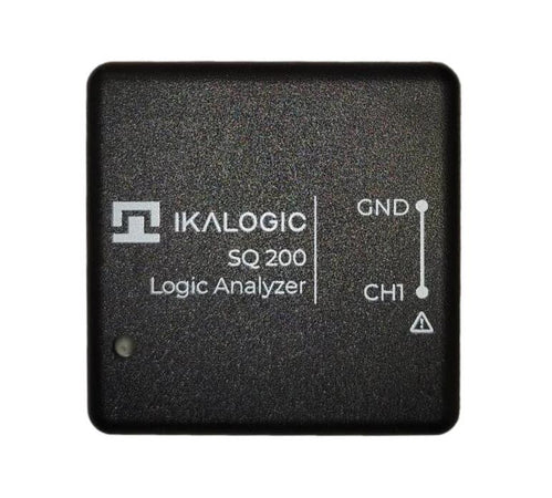 Ikalogic SCANAQUAD SQ Series, SQ25. ScanaQuad (SQ) is a series of high performance logic analyzers and digital pattern generators. With ScanaQuad logic analyzers, you can capture signals, you can play them back, and you can even build genuine test signals and generate them! They connect via USB to a computer running ScanaStudio software to display, decode and analyze captured signals.